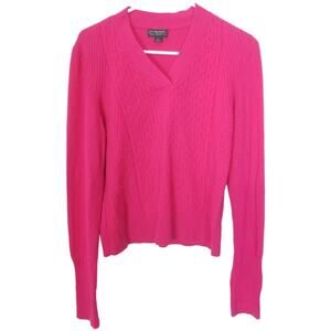 Classiques Entier Womens Cashmere Sweater Luxury Valentines Soft Girl Barbie L